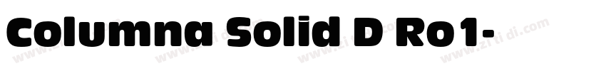 Columna Solid D Ro1字体转换